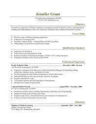 resume examples medical - East.keywesthideaways.co