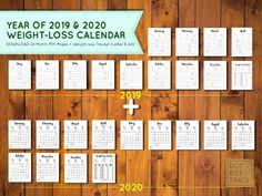 Weight loss calendar_nov_letter 2020 weight loss calendar_dec_letter (bonus)2020 yeary weight loss tracker_letter. 2019 And 2020 Weight Loss Calendar 2019 And 2020 Weight Loss Tracker Monthly Weight Loss Planner