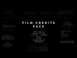 Understanding movie credits (with template)? Film Credits Pack After Effects Template Ae Templates Youtube