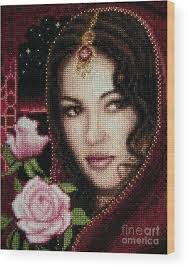 Girl from Alhambra Wood Print by Stoyanka Ivanova