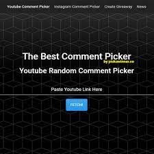 A great one will have many. The Best Youtube Random Comment Picker Ideal For Contests And Giveaways With Lots Of Filters To Choose From Giveaway App Instagram Giveaway Best Comments