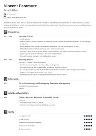 Common job duties listed on a mentor resume sample include assessing client performance, developing improvement strategies, making recommendations, suggesting training. Security Officer Resume Sample Guide