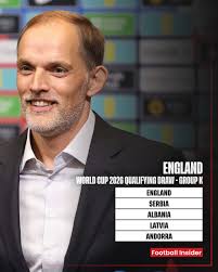 🏴󠁧󠁢󠁥󠁮󠁧󠁿 Breaking! England's 2026 World Cup qualifying group has been  confirmed. Thomas Tuchel's team will kick-off their campaign in March.