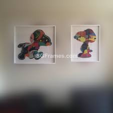 Kaws puzzle framed for sale. 37 Kaws Puzzle Custom Frame