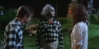 When lydia says beetlejuice three times, it finally lets him out of the model. Michael Keaton Gives The Final Word On Beetlejuice 2