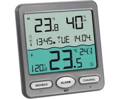Tfa Dostmann 30 3067 10 Palma Thermometre De Piscine Sans Fil Anthrazit Mit Batterien Bazis Az