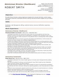 Admissions Director Resume Samples Qwikresume