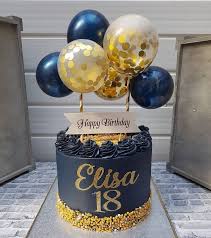 Black And Gold Balloon Cake Topper Balloon Cake Topper Confetti 5 Mini Bunting Banner Etsy In 2020 Beautiful Birthday Cakes Balloon Cake Blue Birthday Cakes