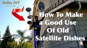 In the not too distant past, satellite dishes were incredibly large. How To Make A Good Use Of Old Satellite Dish Youtube