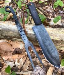 Forged Steel For The Camp Cabin Backwoods Knife Blacksmithing Custom Knife