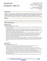 Get noticed with this straightforward resume example for students. Statistician Resume Samples Qwikresume