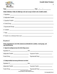 Dixie drinking cups, pepsi and coke. Scientific Method Experimental Designs Worksheet Tpt