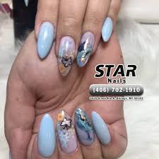 A shellac nail manicure offer a more durable finish for beautiful nails, but it has some drawbacks. Star Nails Nail Salon Billings Mt 59102 Get Perfect Look With Shellac Nails Creative Nails World
