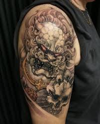Traditional Japanese Tattoo Meanings Karashishi Foo Dog Tattoo Japanese Tattoo Designs Japanese Tattoo