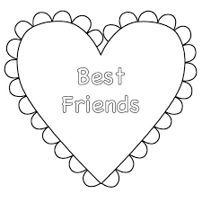 Friend coloring pages salemobile info. Valentines Day Best Friend Coloring Pages Coloring Data Survey