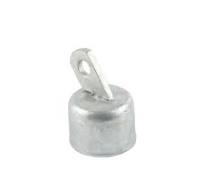 Chain Link 2" [1 7/8" OD] Offset Rail End Cup - End Rail (Pressed Steel)