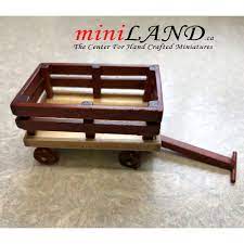 Use for hobby farm wagon, pony cart, and more. Wood Wagon Toy For 1 12 Dollhouse Miniature