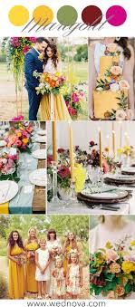 Sunflowers are best known for their rustic look, but this beautiful wedding bouquet is proof that they can also be elegant. 12 Perfect Yellow Wedding Color Palettes For Spring Summer Wednova Blog