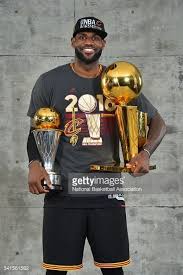 Lebron James Of The Cleveland Cavaliers Poses For A Portrait With His Lebron James Cleveland Cavaliers Nba Champions