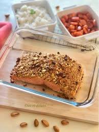 Saumon En Croute De Pistaches Et Moutarde En 2020 Recette A Base De Saumon Saumon En Croute Dessert