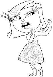 Experience all of riley's emotions… in color! Inside Out Disgust Coloring Page Free Printable Coloring Pages For Kids