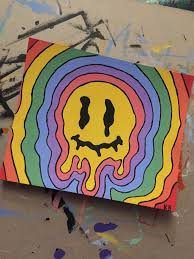 Small Canvas Art In 2020 Hippie Painting Small Canvas Art Diy Canvas Art