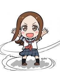 からかい上手の高木さん anime chibi character illustration chibi