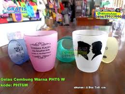 Menerima pesanan dalam dan luar jawa Gelas Cembung Warna Pht6 W Souvenir Gelas Warna Dan Pernikahan
