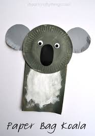 Paper Bag Koala Craft For Kids Koala Craft Zoo Crafts Zoo Animal Crafts