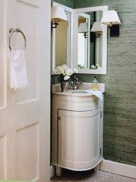 corner bathroom vanity, powder room