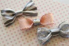 Girls hair bow ~ navy boutique hair bow with sparkly heart for formal, wedding, birthday events ~ cute back to school gift for girls. Cute Little Hair Bows Girl Inspired