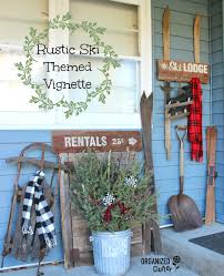 5'' h x 24'' w; Vintage Ski Themed Holiday Decor Organizedclutter Net Christmas Decorations Rustic Christmas Lodge Ski Lodge Christmas