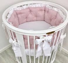 rose et blanc bandes protectrices ensemble de literie de bebe lit bebe pare chocs fait a la main le pare chocs berceau baby bedding sets baby bed baby cribs