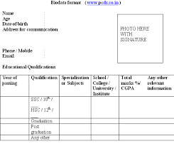 Bio data or resume means giving your personal information like ur name/dob/fname/ qalification/address. Biodata Format For Job Application Sablon