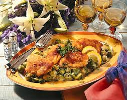 Panierter Rotbarsch Auf Rosenkohlgemuse Rezept Lecker