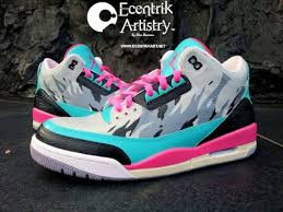 There's been a terrible explosion at the hot dog factory! Air Jordan Iii 3 Hot Nights In Miami Customs By Ecentrik Artistry Gov