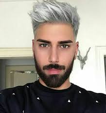 Master barber jay out of levels barbershop demonstrates how to dye a clients hair. 20 Shades Of Hot Gray Haired Guys Grey Hair Men Silver Hair Men Men Hair Color