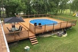 Affordable Ground Pool Landscaping Ideas23 Above Ground Pool Landscaping Swimming Pools Backyard Pool Deck Plans