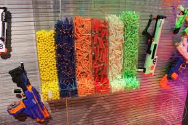 Here is a real simple diy nerf gun storage rack system for under $$20.00 bucks. Where Can I Buy An Awesome Dart Storage System Like This From Toyfair Nerf