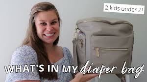 Maybe you would like to learn more about one of these? What S In My Diaper Bag 2 Kids Under 2 Fawn Design Diaper Bag Dupe Miss Fong Diaper Bag Review Youtube