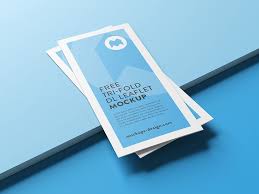 Free Tri Fold Leaflet Mockup Mockups Design Free Premium Mockups Brochure Mockup Free Mockup Template Free Leaflet