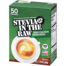 sugar in the raw stevia 50 packets