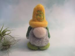 Colorful Gnome, Whimsical Figure, Handmade Dwarf