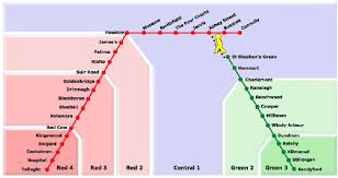 Luas red line is 20kms in length and has 32 stops. Luas Light Rail Map With Zones And Lines From Www Luas Ie Download Scientific Diagram