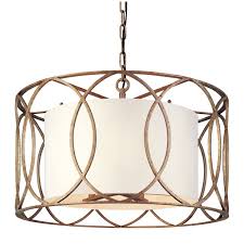 Troy Sausalito Five Light Drum Pendant F1285sg Bellacor