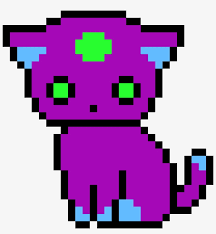 Let's trace the two little hind legs of our cat. Purple Pixel Cat Unicorn Kitty Pixel Art Transparent Png 2900x3000 Free Download On Nicepng