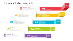 Horizontal Shelves Infographic Powerpoint Template Fully