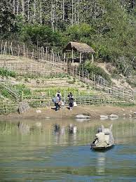 River Crossing Laos Laos Vietnam Vientiane