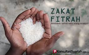 Umat islam di negeri ini yang menjadikan makanan hariannya beras daripada. Zakat Fitrah Untuk Satu Orang Miskin Konsultasi Agama Dan Tanya Jawab Pendidikan Islam