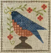Bluebird Garden Cross Stitch Chart